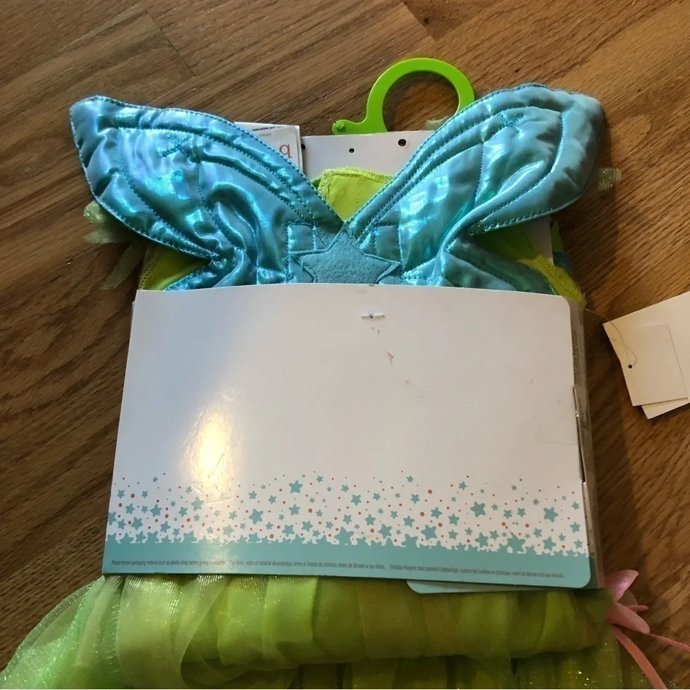 Disney Tinker Bell Costume NEW 6-12 mos Green Baby Kids Halloween Parks World - Picture 4 of 4